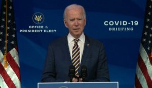 États-Unis: Joe Biden juge que la distribution des vaccins aux Etats-Unis est "très en retard"