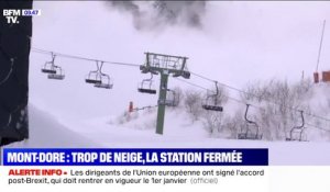 Trop de neige au Mont-Dore dans le Puy-de-Dôme: les images d'un déclenchement préventif d'avalanches