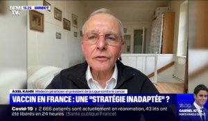 Covid-19: pour Axel Kahn, la stratégie vaccinale française "ne convient pas"