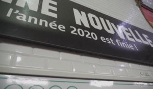 À Paris, la station de métro "Bonne Nouvelle" célèbre la fin de l'année 2020
