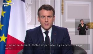 Emmanuel Macron sur le vaccin contre le Covid-19: "L'espoir est là"