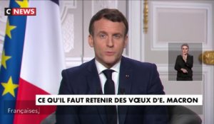 Ce qu'il faut retenir des voeux d'Emmanuel Macron