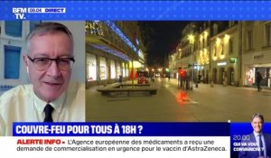 Couvre-feu à 18h: l'épidémiologiste Antoine Flahault estime qu'il représente "un frein à l'épidémie"