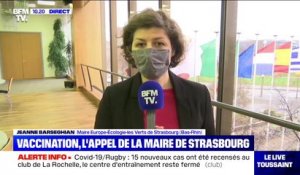La maire de Strasbourg Jeanne Barseghian "constate un très grand engouement et une très grande attente pour pouvoir se faire vacciner"