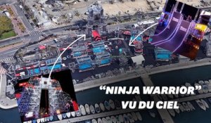 Les obstacles de "Ninja Warrior" sont même visibles sur Google Earth