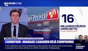 Le rachat de "Carrefour" par le groupe canadien "Couche-Tard" semble compromis