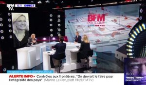 Vaccin : "Il y a un problème majeur de logistique", Marine Le Pen - 17/01