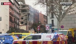 Madrid : une forte explosion détruit tout un immeuble