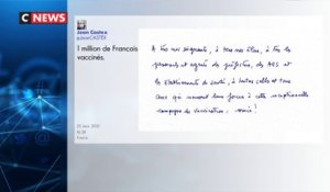 Jean Castex annonce que la France a passé le cap du million de personnes vaccinées