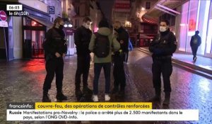 Les contrôles liés au couvre-feu  se sont multipliés dans Paris en particulier dans le quartier des Halles où circulait beaucoup de monde