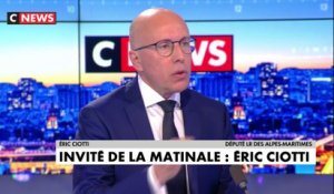 Éric Ciotti : « On ne peut passer son temps dans une multiplication de "stop and go", de confinements, de déconfinements qui chaque fois échouent »