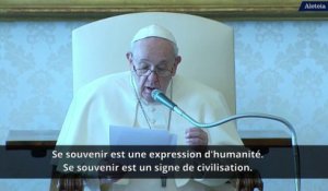 Se souvenir de l’Holocauste est une "expression d’humanité", affirme le pape François