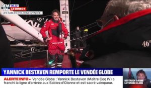 "Ça fait chaud au cœur": Yannick Bestaven, vainqueur du Vendée Globe, évoque sa joie pour l'accueil à son arrivée