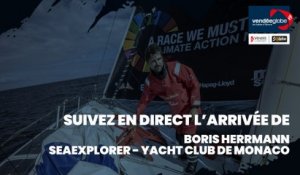 Live arrivée de Boris Herrmann Vendée Globe 2020-2021