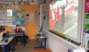 Vendée Globe : à l’école du Loc’h, les élèves ont suivi l’arrivée de Damien Seguin