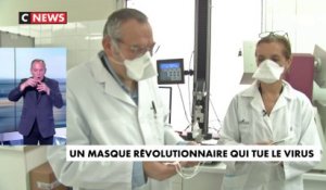 Un masque révolutionnaire tueur de virus