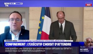 "On joue avec les nerfs des Français": Damien Abad réagit au discours de Jean Castex