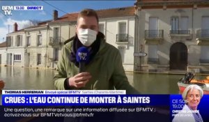 Crues à Saintes: la Charente est à 6,16 mètres, le pic attendu ce lundi midi