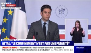 Gabriel Attal: "Depuis le début de cette crise, notre ...