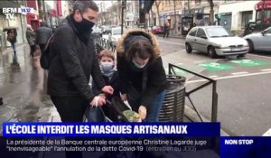 L'école interdit les masques artisanaux à partir de ce lundi