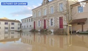 Les images du village de Couthures-sur-Garonne complètement sous les eaux