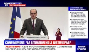 Jean Castex sur la crise Covid: "Lorsqu'on regarde ce qu'il se passe ailleurs, la France n'a pas à rougir"