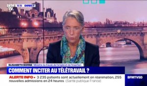 "Je pense qu'il y a un problème de lassitude": Elisabeth Borne explique pourquoi le recours au télétravail a baissé en France