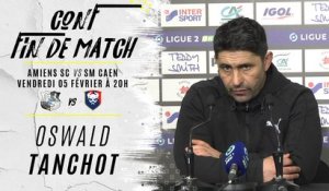 Conférence d'après match ASC - SM Caen: Oswald Tanchot