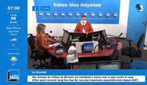 La matinale de France Bleu Mayenne du 08/02/2021