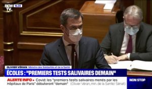 Olivier Véran sur le Covid-19: "Il y aura des premiers tests salivaires à partir de demain, menés par les Hôpitaux de Paris"