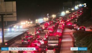 Vague de froid : l'Île-de-France sous la neige, une centaine de bus à l'arrêt