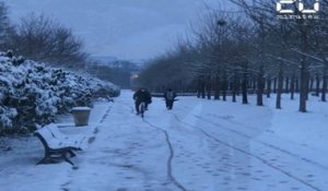 La Bretagne se réveille sous la neige