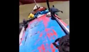 Un petit bateau se retrouve sur la route d'un paquebot et coule en quelques secondes