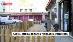 Paris : encombrantes terrasses éphémères