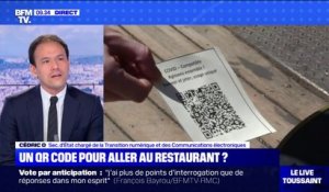 Le secrétaire d'État Cédric O "travaille" sur un projet de QR code pour aller au restaurant