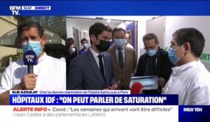 Elie Azoulay, chef du service réanimation à l'hôpital Saint-Louis (Paris): "Les systèmes sont saturés de toute part"