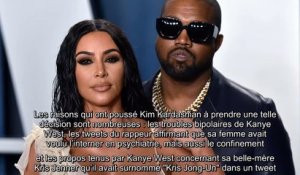 Kim Kardashian ce qu’elle reproche à Kanye West avant leur divorce