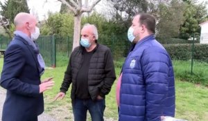 Football: la visite d'Eric Schneider du district de Provence au CA Croix Sainte en vidéo