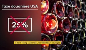 Economie : les taxes américaines suspendues quatre mois, les viticulteurs français peuvent respirer
