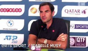 ATP - Doha 2021 - Roger Federer au micro de RTS Sport : "Je suis de nouveau sur le circuit. C'est déjà un exploit en soi"