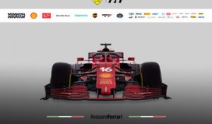 F1 - Scuderia Ferrari : la SF21 de Leclerc et Sainz en vidéo
