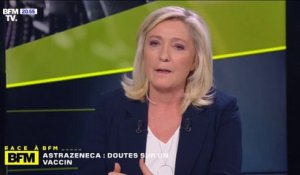 Marine Le Pen: "Je n'ai qu'une confiance limitée dans les instances européennes compte tenu de la manière dont elles ont géré cette crise sanitaire depuis un an"