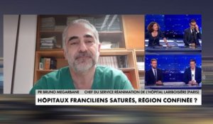 Pr Bruno Megarbane sur la saturation des services de réanimation en Île-de-France : "Ça devient de plus en plus difficile, il faut libérer des places"