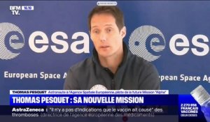 Thomas Pesquet se félicite d'être "le premier Français à être en charge des commandes d'un véhicule spatial"