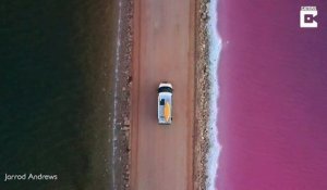 Le Pink Lake en Australie est juste magnifique