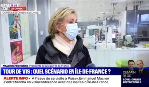 Valérie Pécresse sur les restrictions en Île-de-France: "Je déplore que nous n'ayons pas été invités au déplacement d'Emmanuel Macron à Poissy"