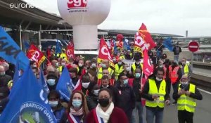 Aéroports désertés : à Roissy, mobilisation des personnels aéroportuaires
