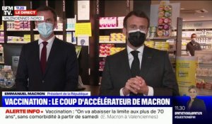 Emmanuel Macron: "La vaccination est une priorité nationale, il n'y a pas de week-end ou jour férié"