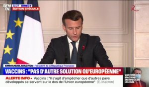 Emmanuel Macron veut offrir "à tous les Françaises et les Français adultes qui le souhaitent la possibilité d'être vaccinés d'ici à la fin de l'été"