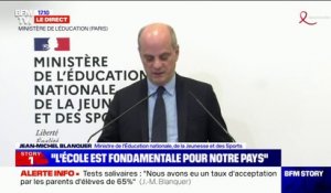 Jean-Michel Blanquer: "Les mesures consistant à avancer les vacances scolaires (...) ne sont pas forcément les solutions appropriées"